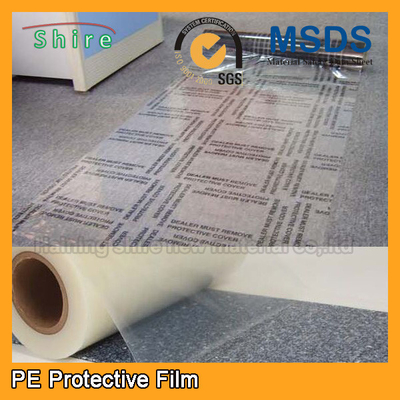 Self Adhesive Carpet Protector Film , Transparent Plastic Carpet Film Protector